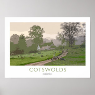Cotswolds järnväg affisch