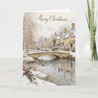 Cotswolds Stenberg Jul Akvarell Helgkort