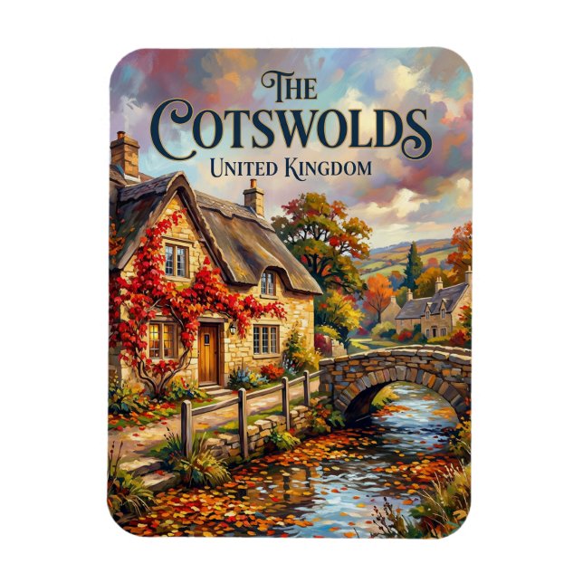 Cotswolds Storbritannien Magnet (Vertikal)