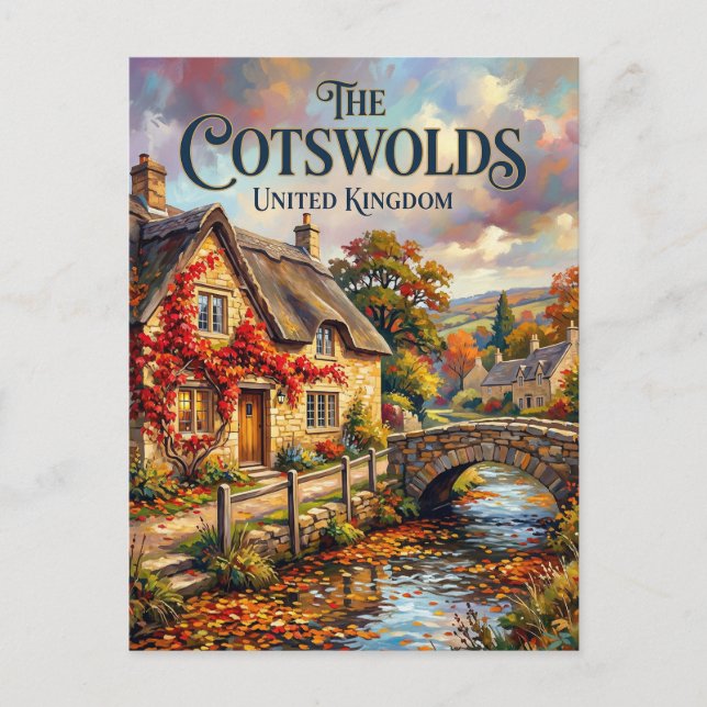 Cotswolds Storbritannien Vykort (Framsida)