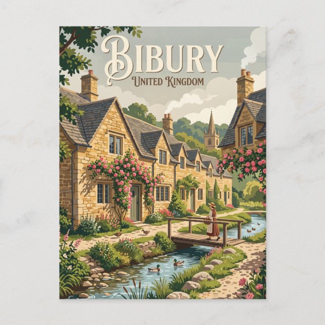 Cotswolds Storbritannien Vykort (Framsida)