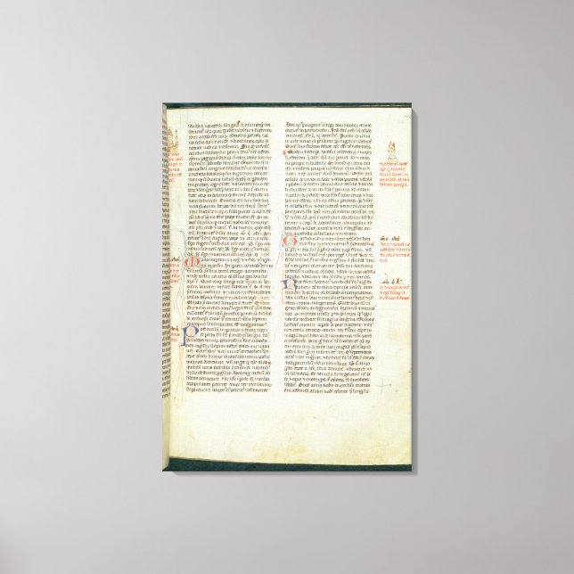 Cott Nero D II f.114 Adrian IV Canvastryck (Framsida)