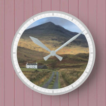 Cottage and Mountain on Isle of Mull, Scotland