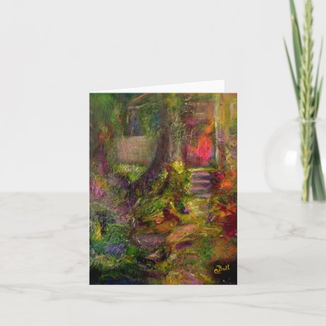 "Cottage" Art notecard Kort (Framsida)