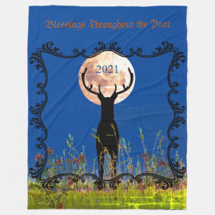 Cottage Cabin Décor Moonlight Hjort Customizer 202 Fleecefilt