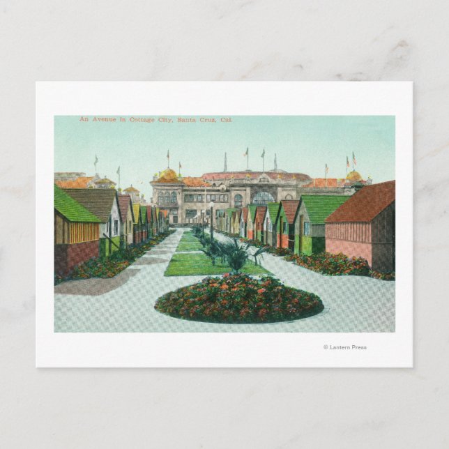 Cottage City Avenue ViewSanta Cruz, CA Vykort (Framsida)
