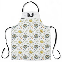 Cottage Core Bakmönster | Monogramförkläde