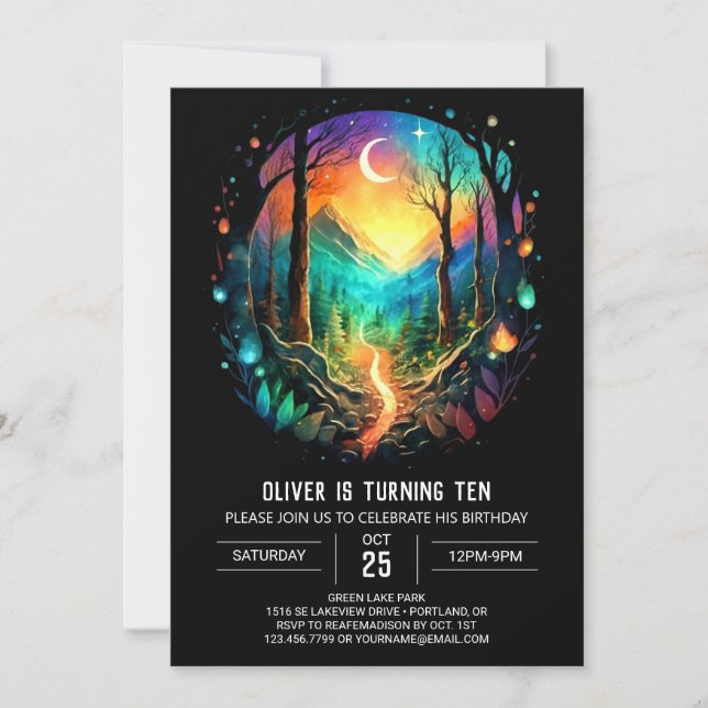 Cottage Elegant Boho Birthday Inbjudningar (Framsida)