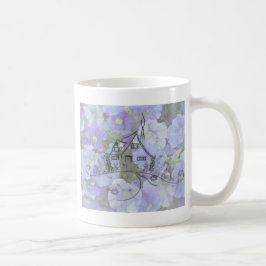 Cottage Embroidery & Petunias Kaffemugg