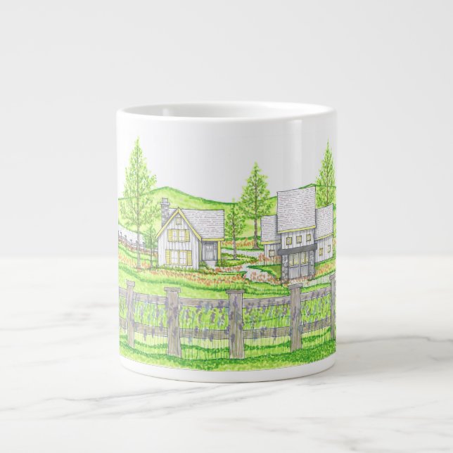Cottage Farm Jätte Mugg Jumbo Mugg (Framsidan)