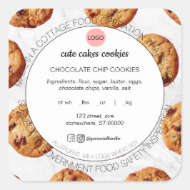 Cottage Food Law Baked Goods Stickers Fyrkantigt Klistermärke