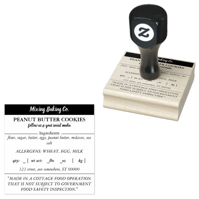 Cottage Food Law Frimärke Stämpel (Stämplad)