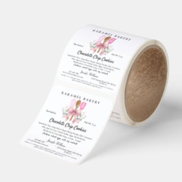 Cottage Food Law Label Utensils Cooking Stickers Fyrkantigt Klistermärke