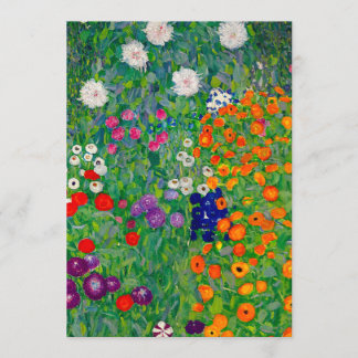 Cottage Garden Gustav Klimt Inbjudningar