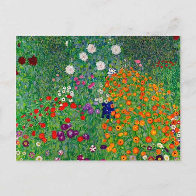 Cottage Garden Gustav Klimt Vykort (Framsida)