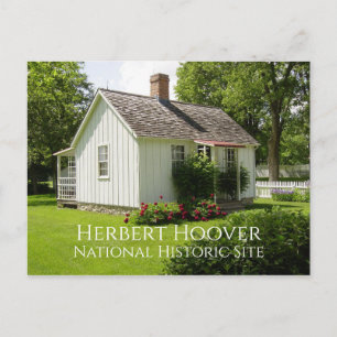 Cottage, Garden, Herbert Hoover Birthplace, Iowa Vykort
