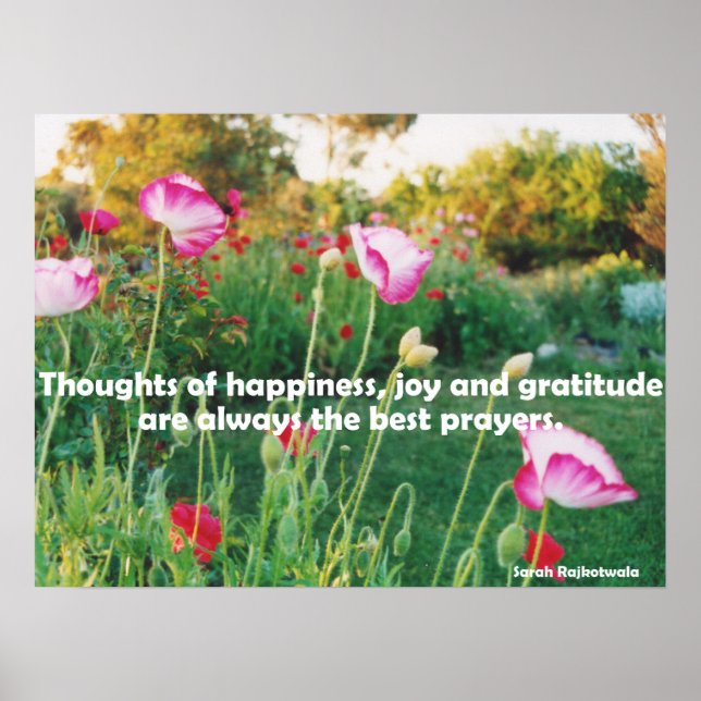 Cottage Garden Thoughts från Gratitude Prayer Post Poster (Framsidan)