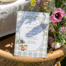 Cottage Grönt Gingham Möhippa