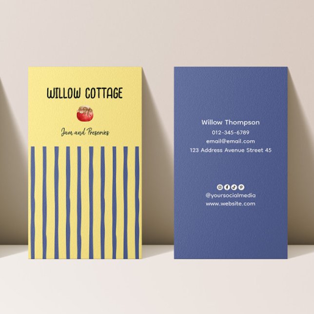 Cottage Homemade Sylt och Preserve Visitkort (Skapare uppladdad)