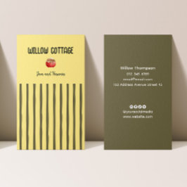 Cottage Homemade Sylt och Preserve Visitkort