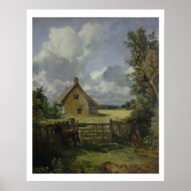 Cottage in a Cornfield, 1833 Poster (Framsidan)