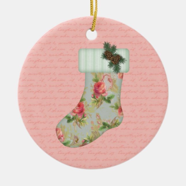 Cottage jul Stocking Ornament (Framsidan)