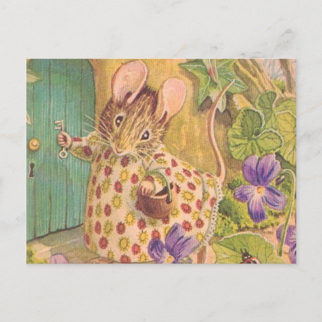 Cottage Mouse - Beatrix-Potter Vykort (Framsida)