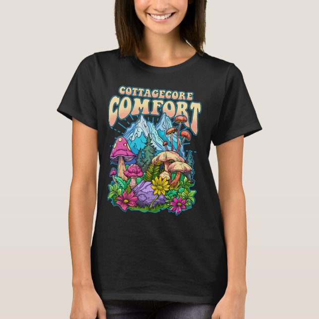 Cottage Mushroom T Shirt (Framsida)