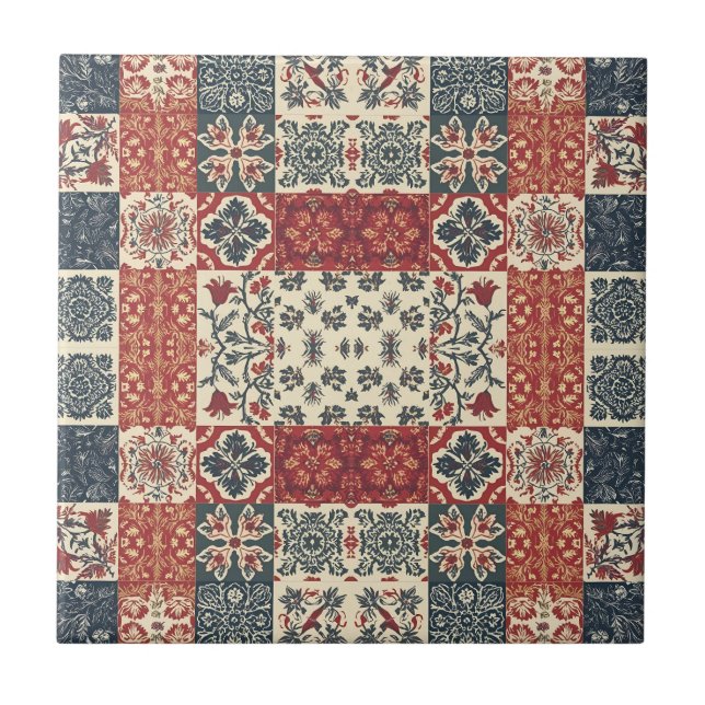 Cottage Quilt Kakelplatta (Framsidan)