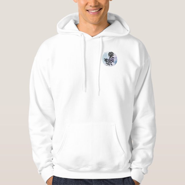 Cottage Ro Magic on Blue Hoodie (Framsida)