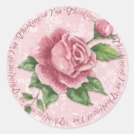 Cottage Ro Thinking You Sticker - SRF Runt Klistermärke