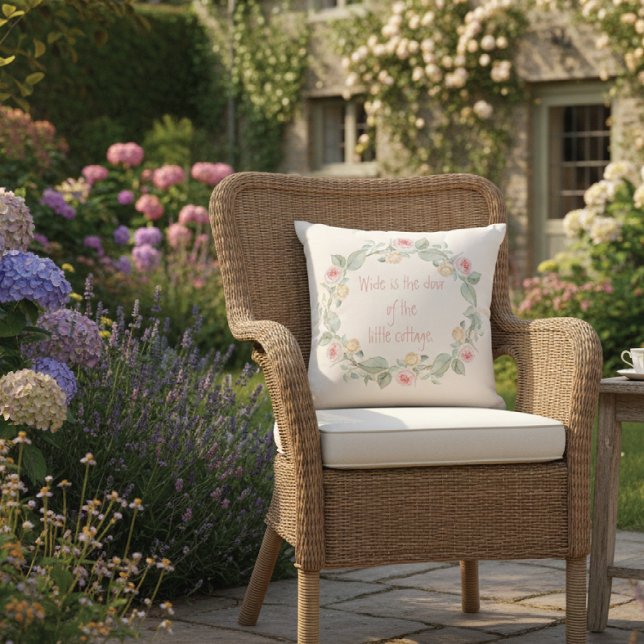 Cottage Ro WandeIrish Verse Kudde (Skapare uppladdad)