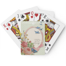 Cottage Rose Classic Playing Cards