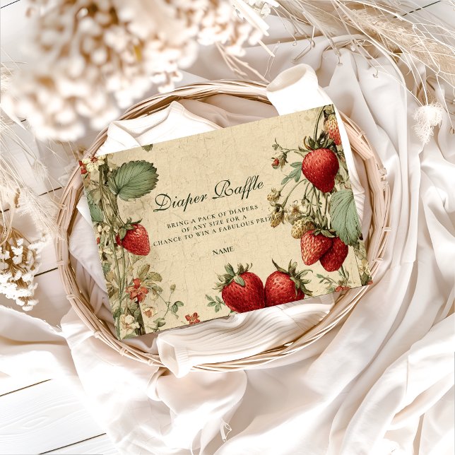 Cottage Strawberry Woodland Diapper Raffle  Tilläggskort (Skapare uppladdad)