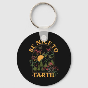 Cottagecore Aesthetic Earth Day Spara Planet Envir Nyckelring
