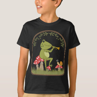Cottagecore Aesthetic Frog Spela Trumpet Toad Mu T Shirt