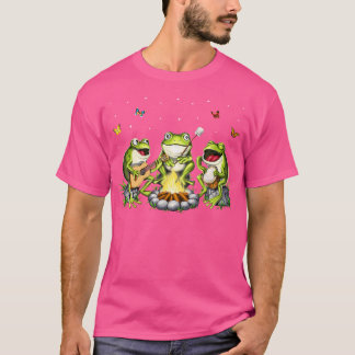 Cottagecore Aesthetic Frogs Camping Forest Goblinc T Shirt