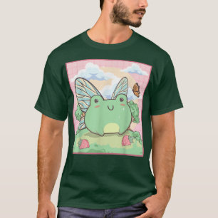 Cottagecore Aesthetic Kawaii Fairy Frog Butterfly T Shirt
