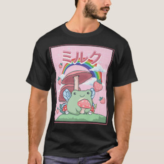 Cottagecore Aesthetic Kawaii Fairy Frog Mushroom T Shirt