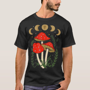 Cottagecore Aesthetic Mörk Academia Magic Mushro T Shirt