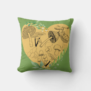 Cottagecore Aesthetic Mushroom Älskare Kudde
