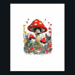 Cottagecore Aesthetic Mushroom Goblincore Minimal  Poster<br><div class="desc">Cottagecore Aesthetic Mushroom Goblincore Minimal Clean: A simple goblincore mushroom design with subtle aesthetic details. Ideal for soft minimalists. Neat,  calm,  and elegant.</div>
