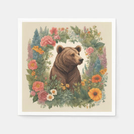 Cottagecore Bear Pappersservett