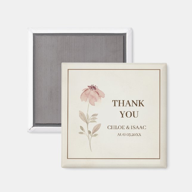 Cottagecore Blommig Design Tack Magneter (Front/Back)