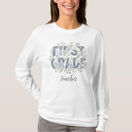 Cottagecore Blommig Lärare Gåva T Shirt