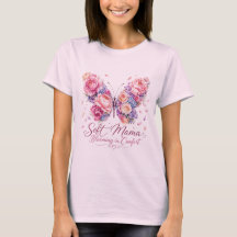 Cottagecore Blommig Mamma T-Shirt