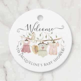 Cottagecore Clothes Rosa Dress Baby Shower Gåvor Etiketter