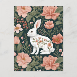 Cottagecore Cute Rabbit Vykort