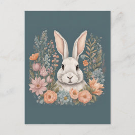 Cottagecore Cute Rabbit Vykort