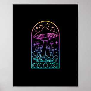 Cottagecore Estetik Goblincore Svamp Akademia Poster